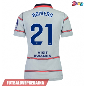 Lacne Ženy Futbalové dres Atletico Madrid Cristian Romero #21 2026-27 Krátky Rukáv - Tretina
